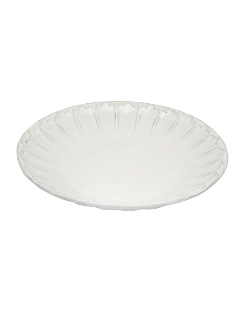 Linea Italica – Pasta Bord met reliëf decoratie , wit