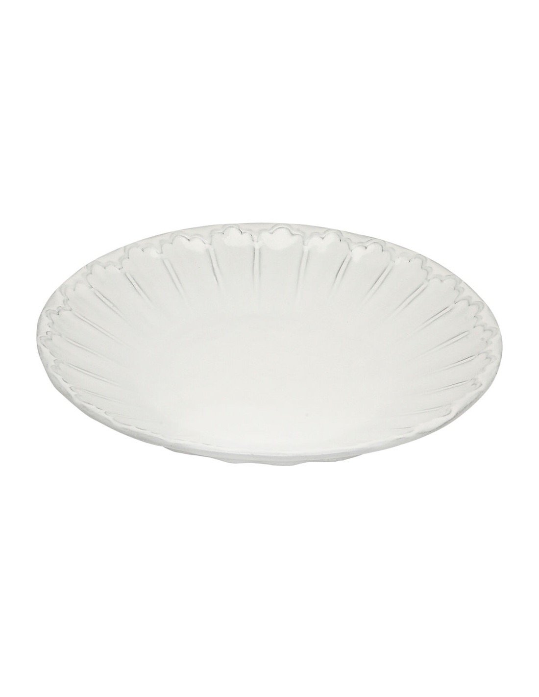 Linea Italica – Pasta Bord met reliëf decoratie , wit