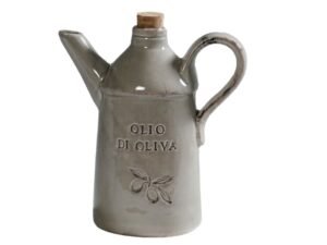 Linea Osteria – Olijfolie kannetje keramiek met handvat , grijs