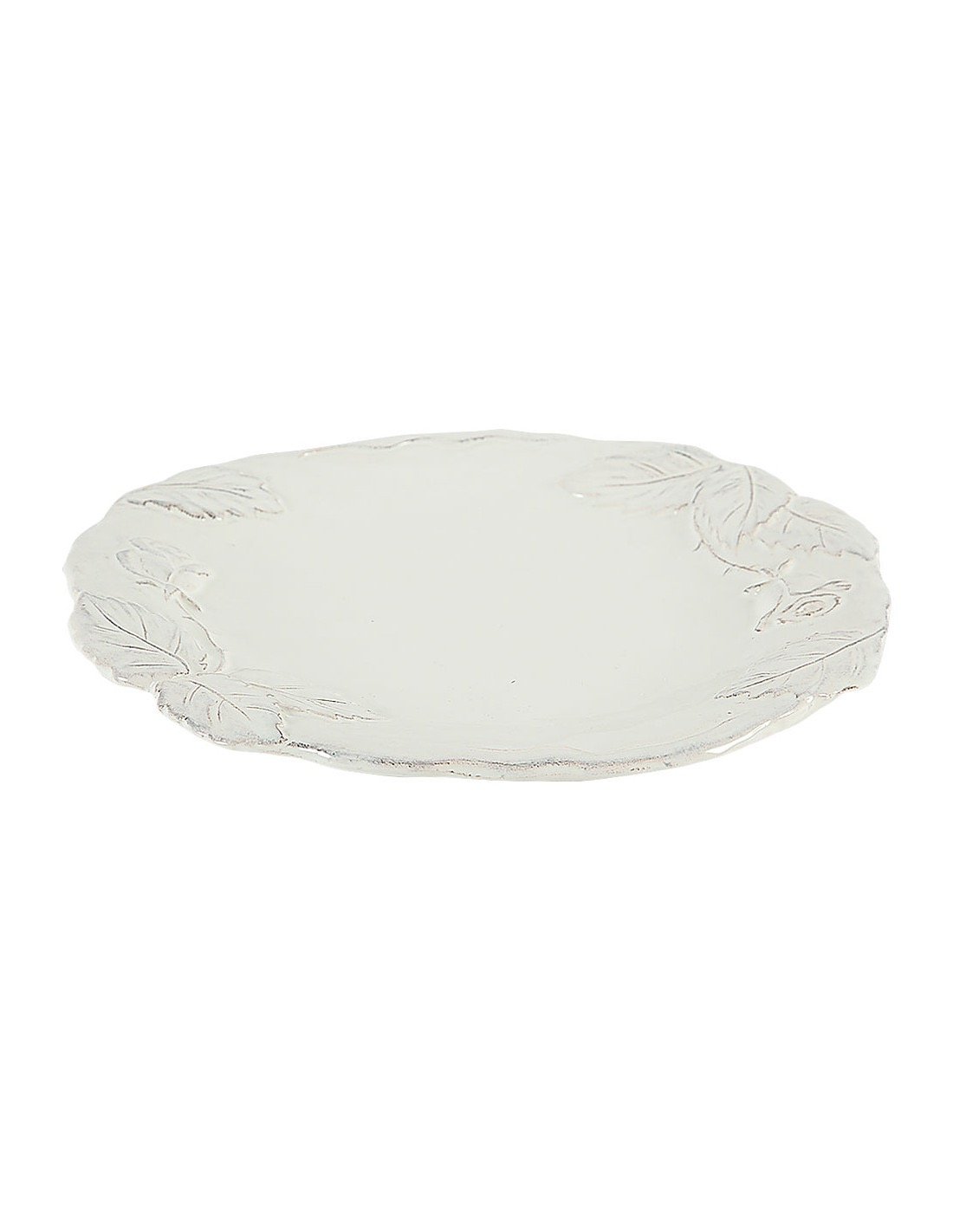 Linea Romantica – Ontbijtbord met rozen reliëf , wit