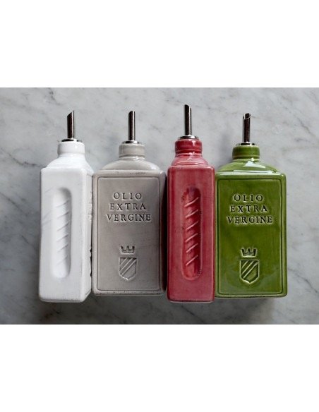 Linea Osteria – Olijfolie Fles keramiek , grijs (afbeelding 2)