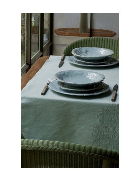 Linea Romantica – Dinerbord met rozenreliëf , turquoise (afbeelding 3)
