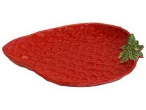 Linea Fragola – Serveerschaal groot ovaal – Aardbei